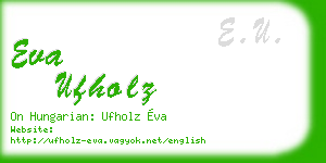 eva ufholz business card