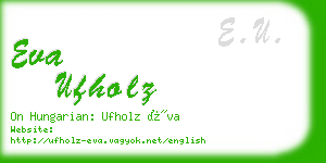 eva ufholz business card